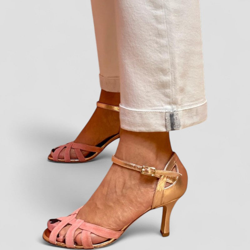 Calista | Scarpe con tacco basso e punta aperta