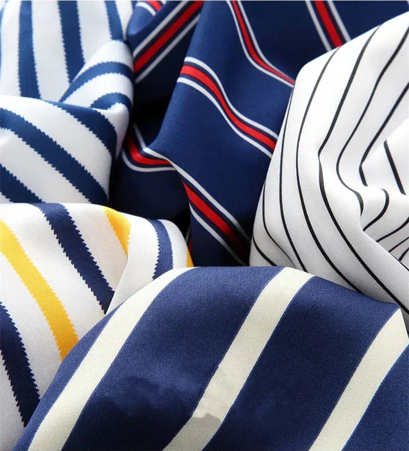 Jermaine | Camicia in cotone a righe dal taglio morbido