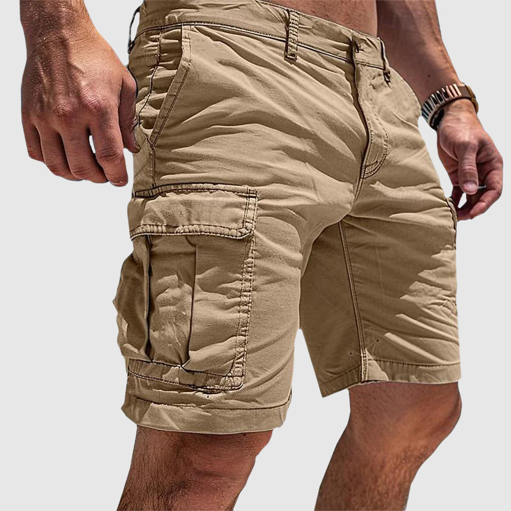 Charles | Pantaloncini casual da uomo con tasche cargo, lunghezza al ginocchio