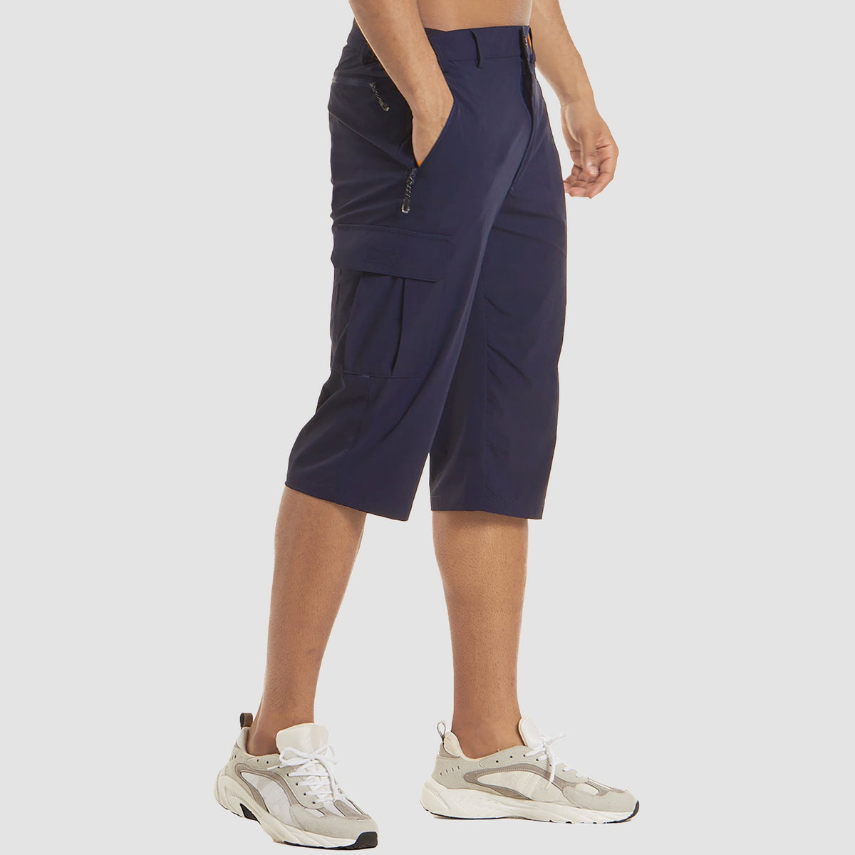 Brandon | Pantaloncini casual da uomo con tasche cargo, lunghezza al ginocchio