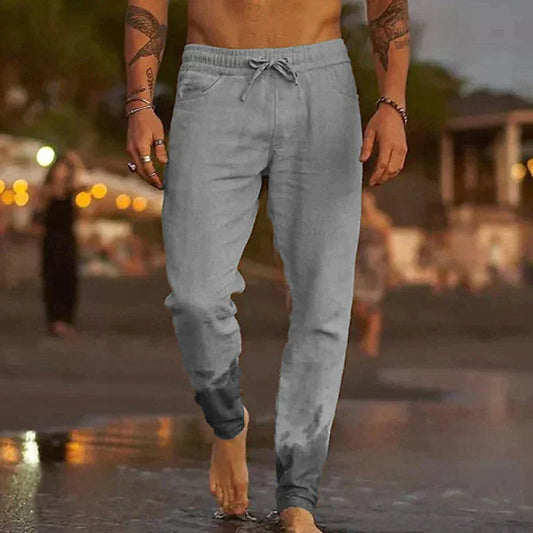 Sebastian | Pantaloni estivi da uomo in lino con vestibilità comoda e coulisse
