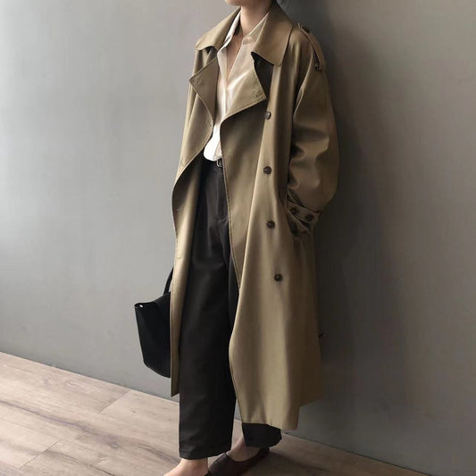 Eleanor | Trench lungo da donna, idrorepellente, a doppio petto