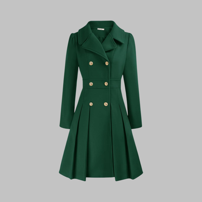 Dami - Elegante cappotto a maniche lunghe con doppio bottone