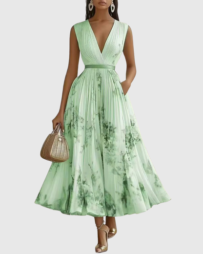 Rowella | Elegante abito lungo a pieghe