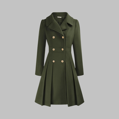 Dami - Elegante cappotto a maniche lunghe con doppio bottone