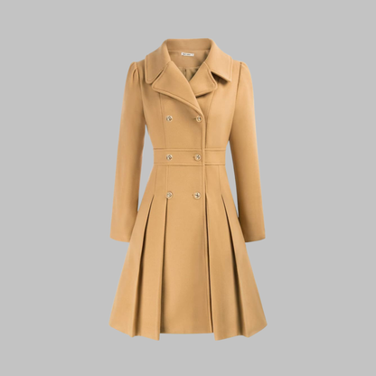 Dami - Elegante cappotto a maniche lunghe con doppio bottone
