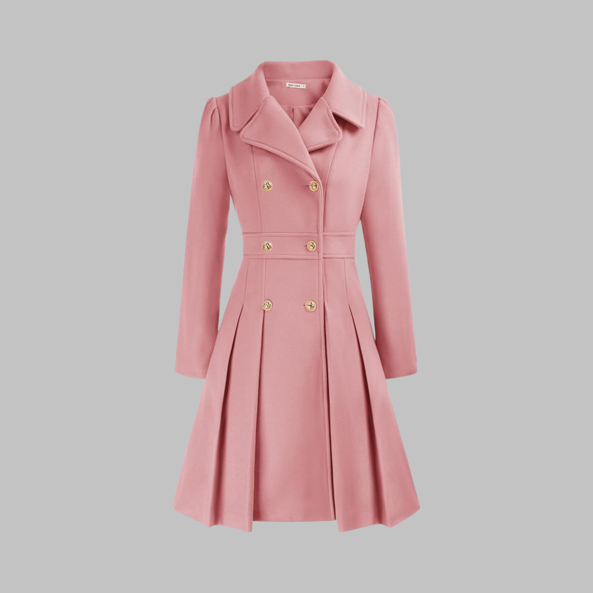 Dami - Elegante cappotto a maniche lunghe con doppio bottone