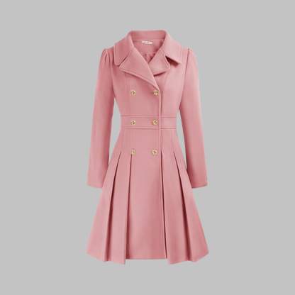 Dami - Elegante cappotto a maniche lunghe con doppio bottone