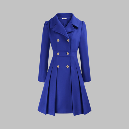 Dami - Elegante cappotto a maniche lunghe con doppio bottone