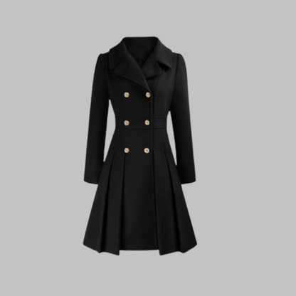 Dami - Elegante cappotto a maniche lunghe con doppio bottone