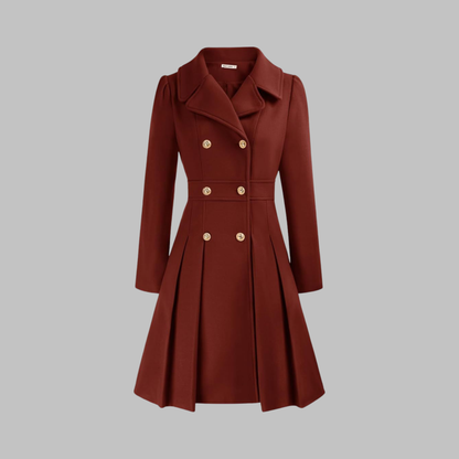 Dami - Elegante cappotto a maniche lunghe con doppio bottone