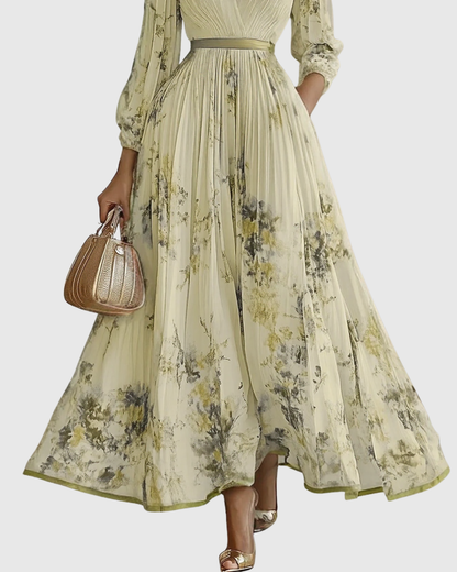 Rowella | Elegante abito lungo a pieghe