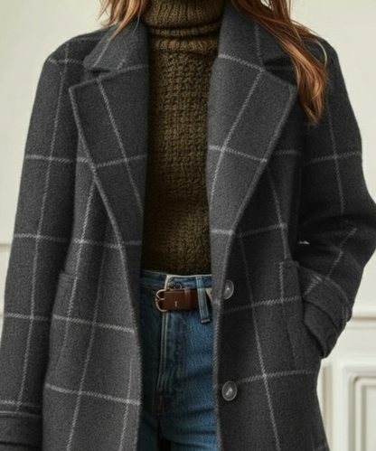 Cappotto a quadri in lana di Jennifer