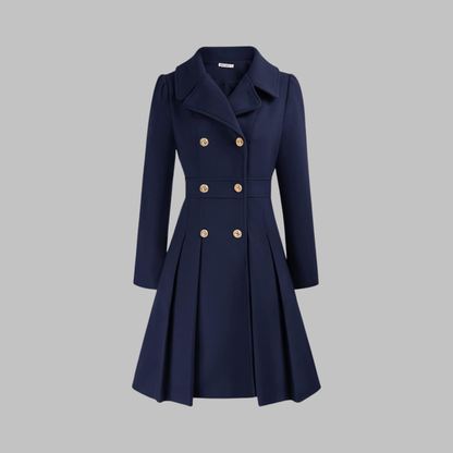 Dami - Elegante cappotto a maniche lunghe con doppio bottone