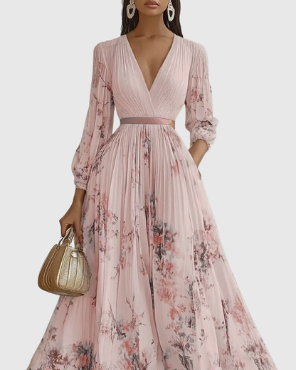 Rowella | Elegante abito lungo a pieghe