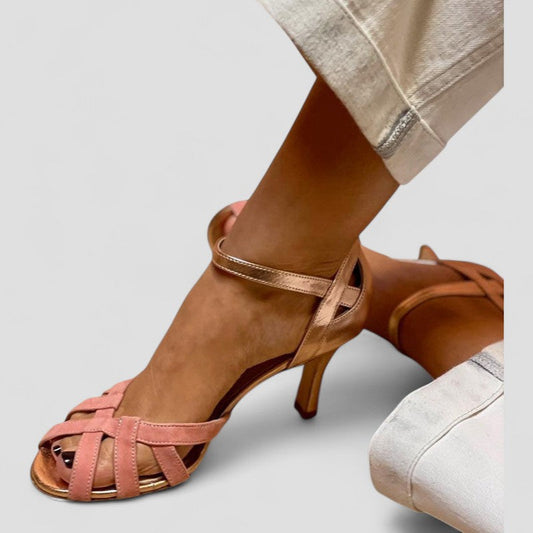 Calista | Scarpe con tacco basso e punta aperta