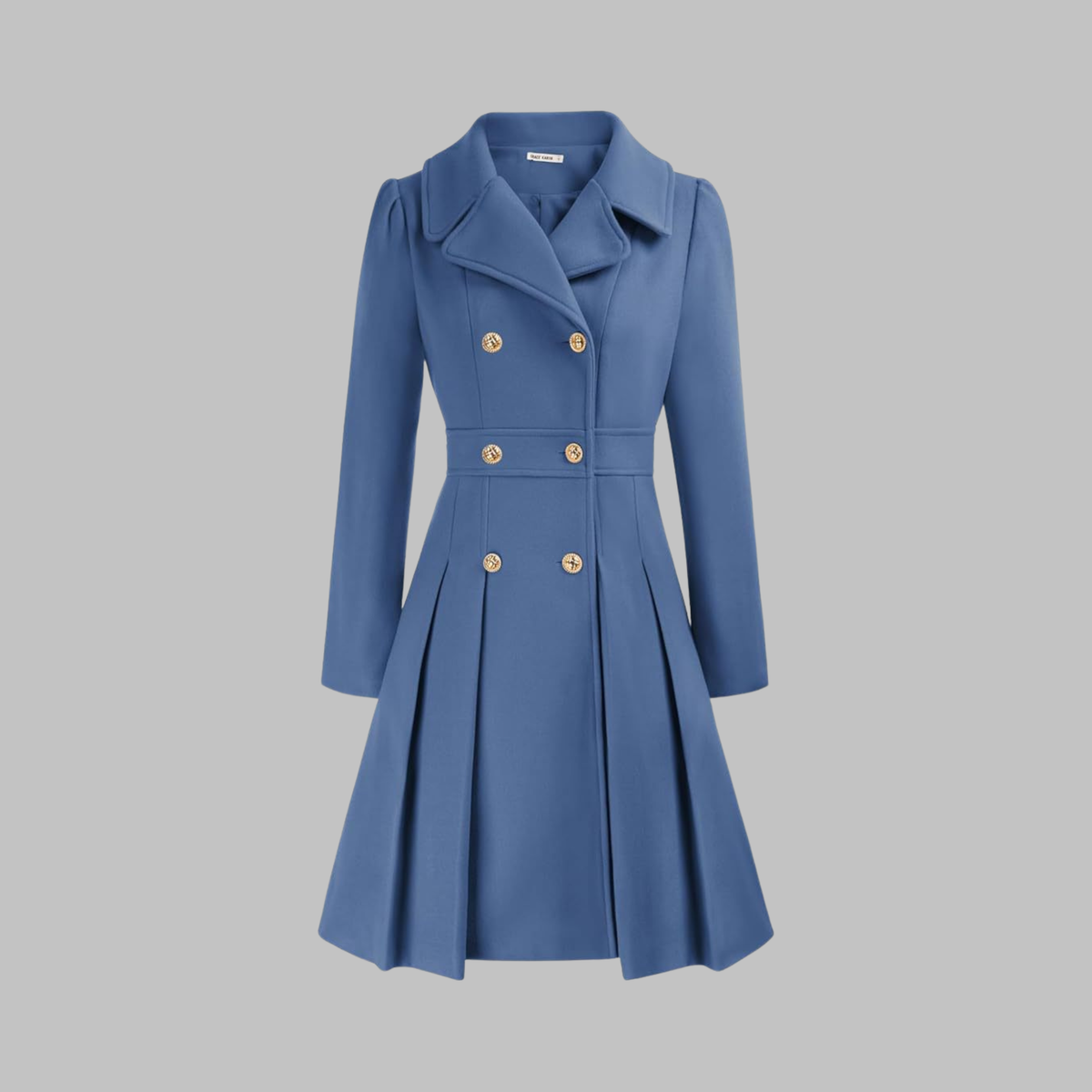 Dami - Elegante cappotto a maniche lunghe con doppio bottone
