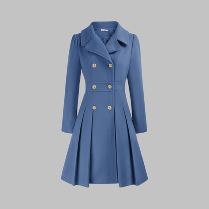 Dami - Elegante cappotto a maniche lunghe con doppio bottone