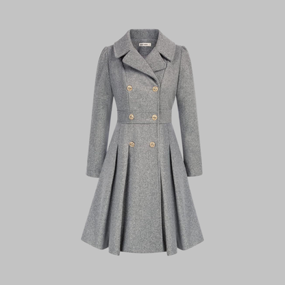 Dami - Elegante cappotto a maniche lunghe con doppio bottone