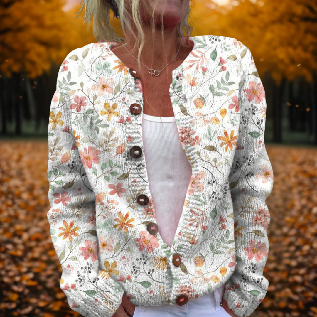 Grace | Cardigan con stampa floreale