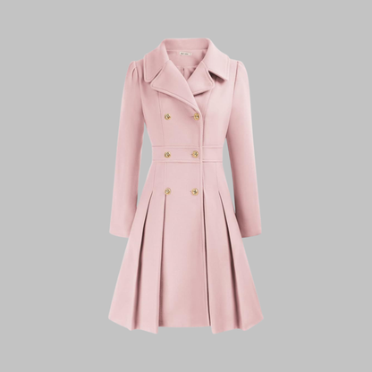 Dami - Elegante cappotto a maniche lunghe con doppio bottone