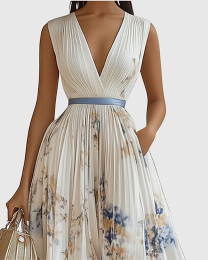 Rowella | Elegante abito lungo a pieghe