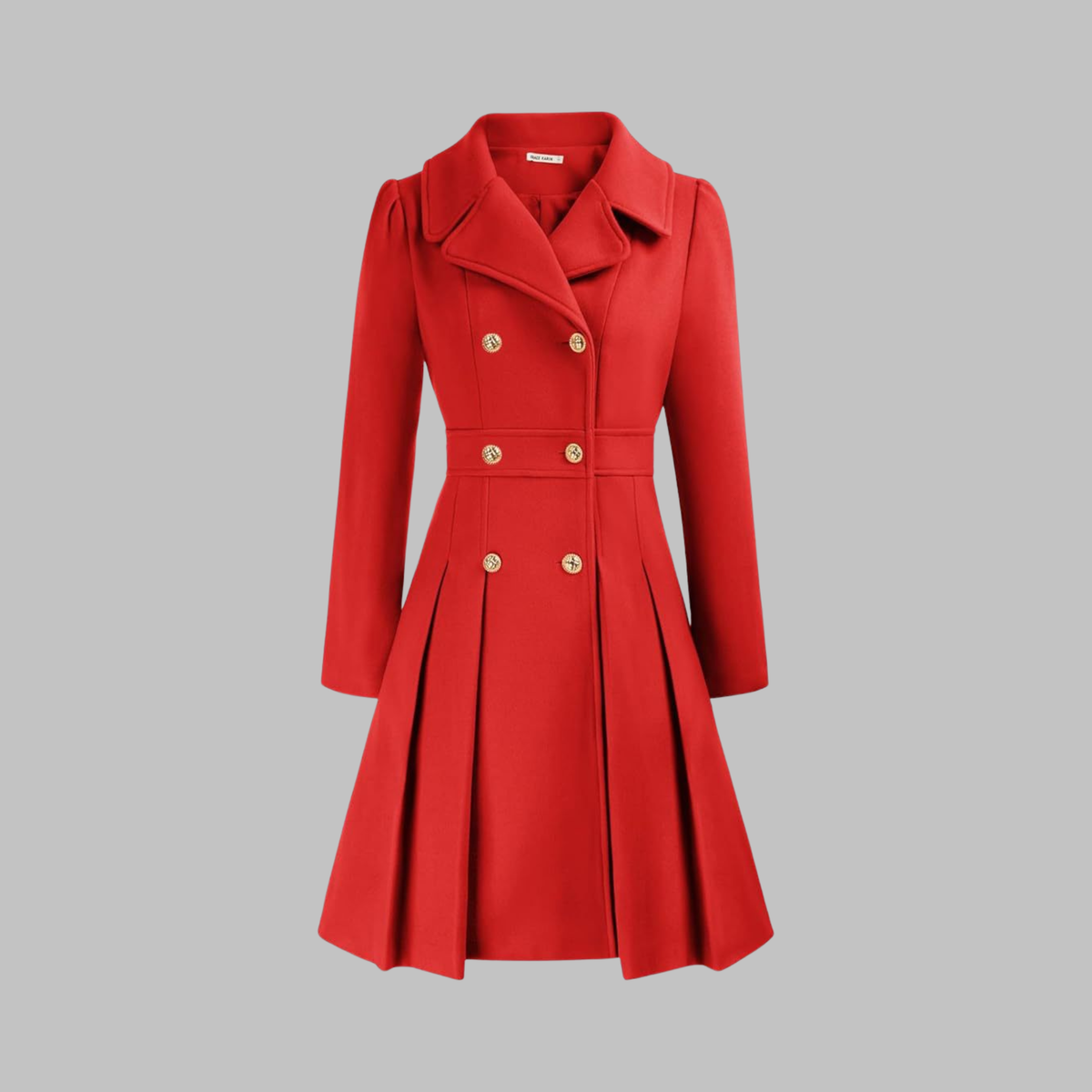 Dami - Elegante cappotto a maniche lunghe con doppio bottone