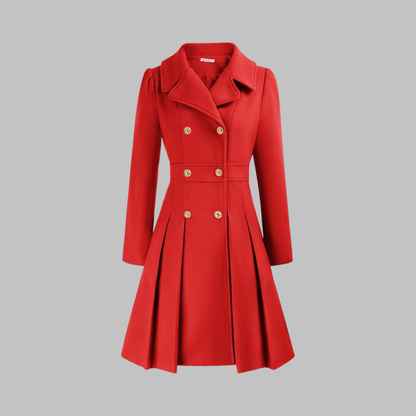 Dami - Elegante cappotto a maniche lunghe con doppio bottone