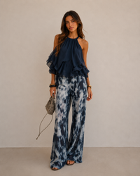 Élise | Completo elegante e leggero con top fluido e pantaloni larghi