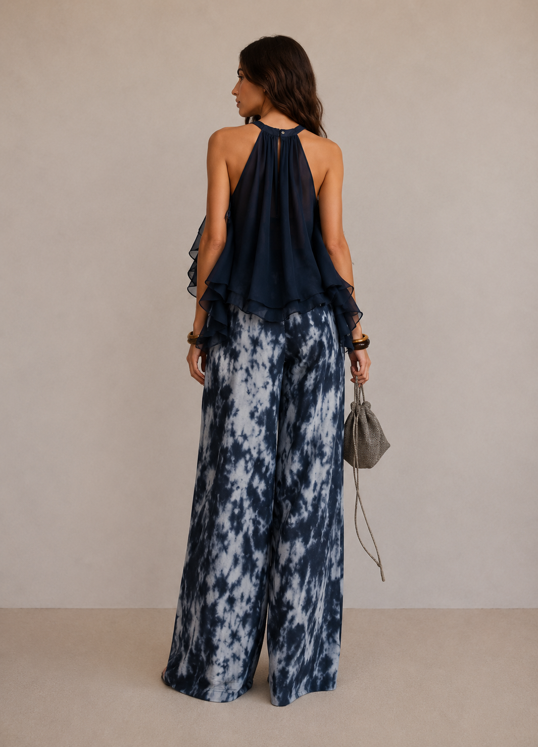 Élise | Completo elegante e leggero con top fluido e pantaloni larghi