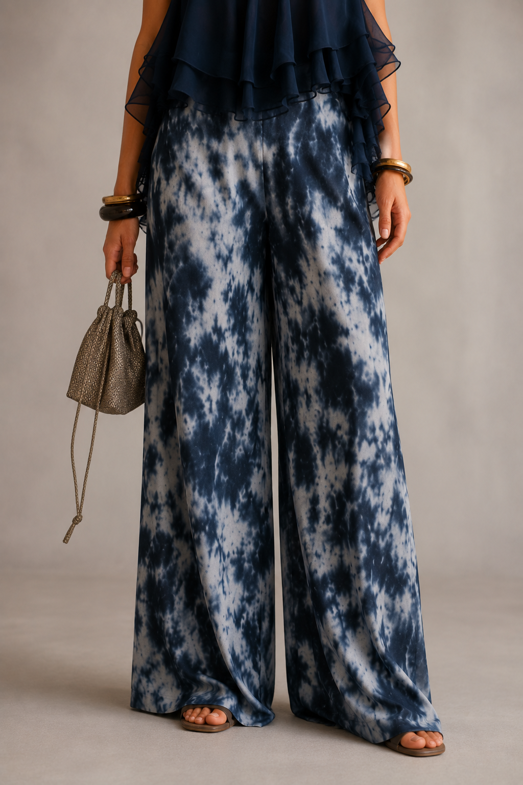 Élise | Completo elegante e leggero con top fluido e pantaloni larghi