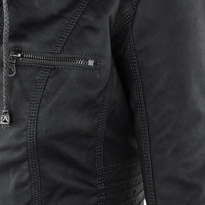 Flavia | Giacca in pelle robusta ed elegante
