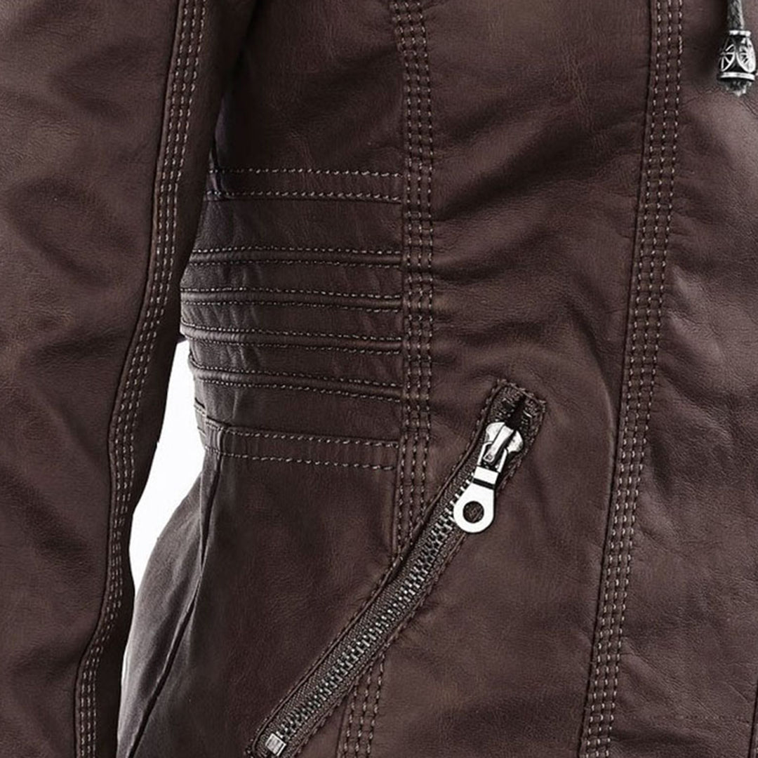 Flavia | Giacca in pelle robusta ed elegante