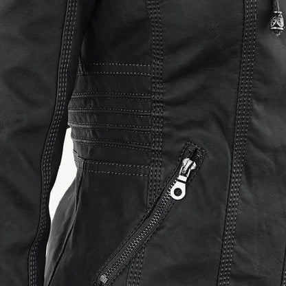 Flavia | Giacca in pelle robusta ed elegante