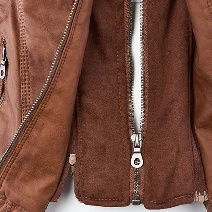 Flavia | Giacca in pelle robusta ed elegante