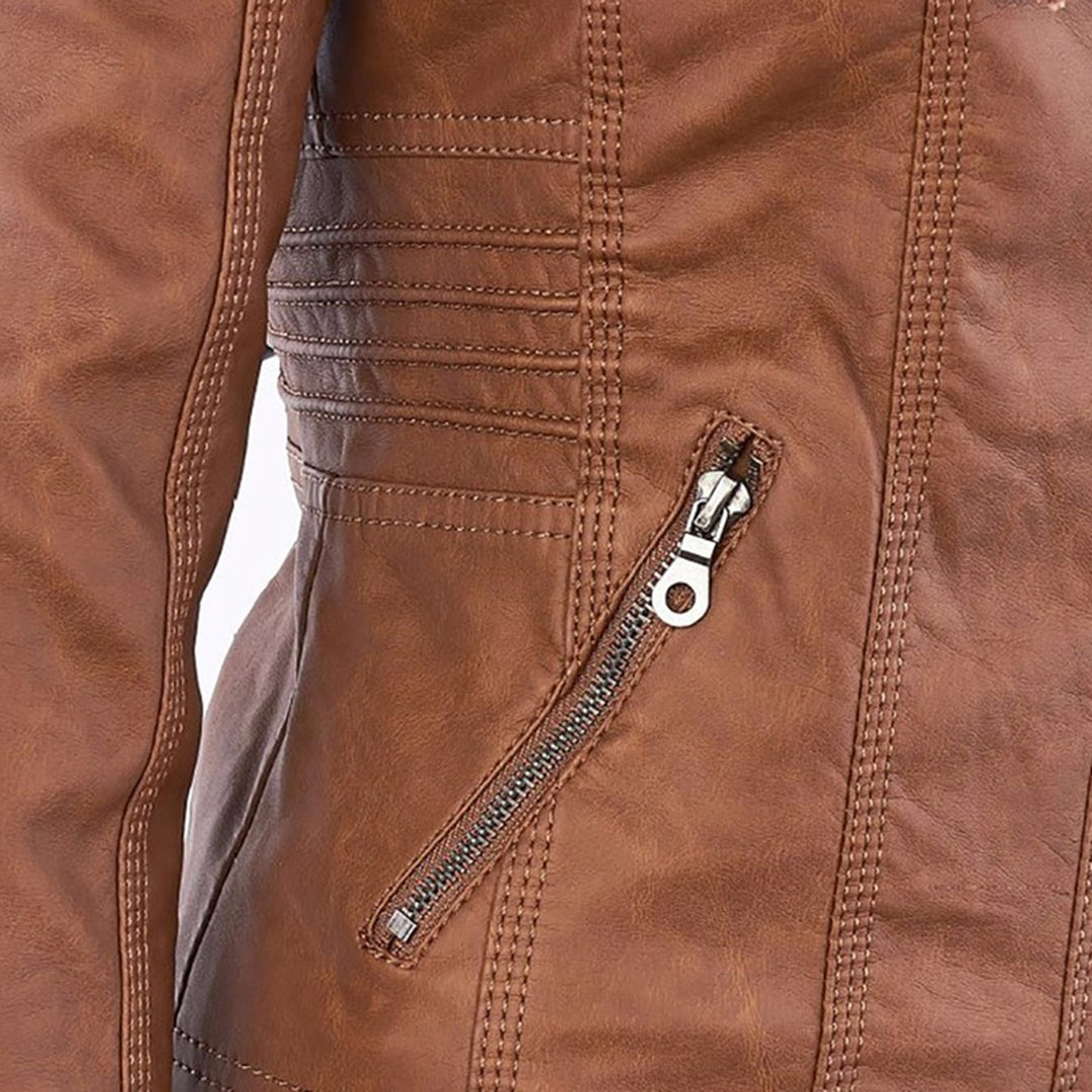 Flavia | Giacca in pelle robusta ed elegante