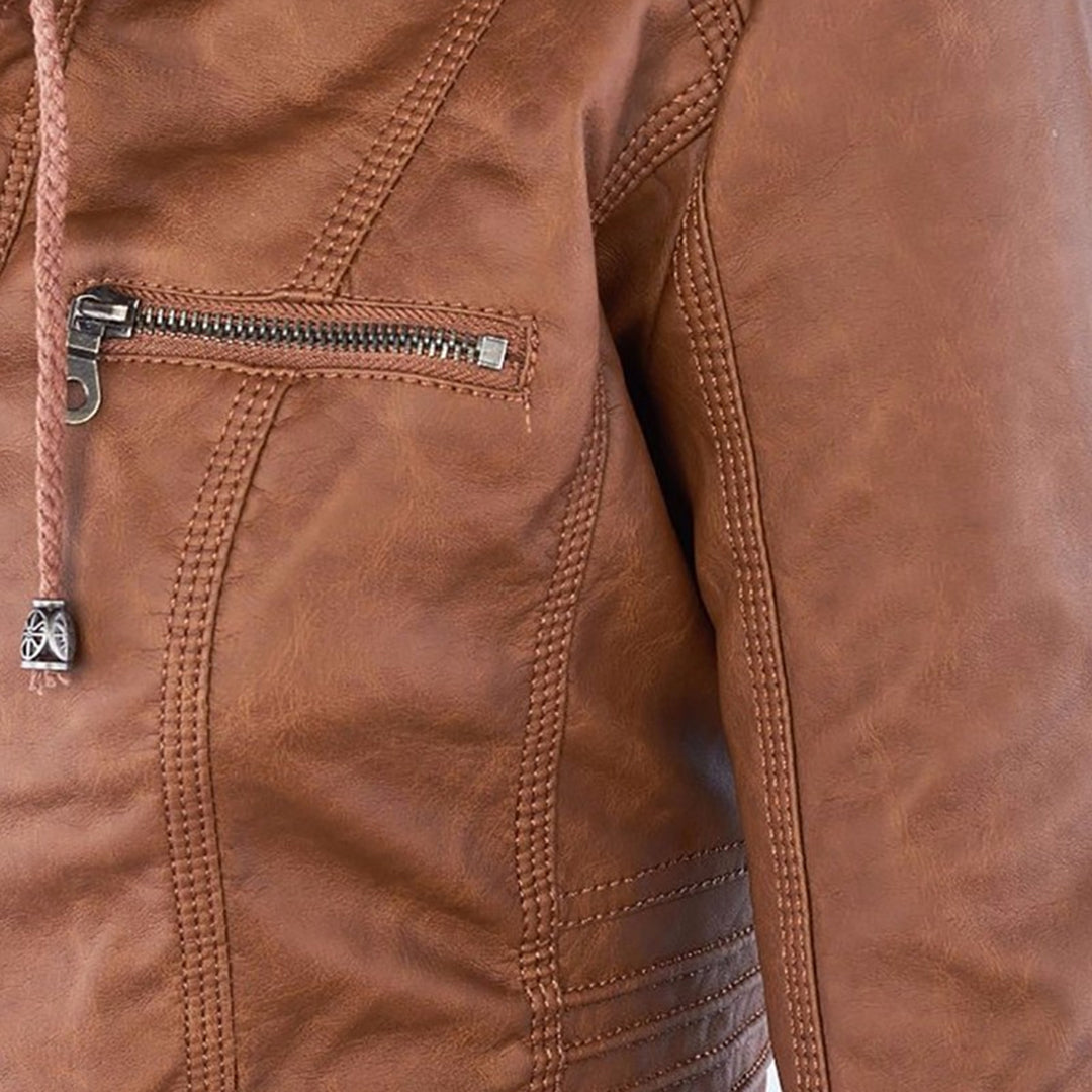 Flavia | Giacca in pelle robusta ed elegante