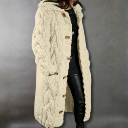Karina | Cappotto elegante e avvolgente che copre la pancia
