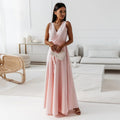Hailey | Abito lungo avvolgente elegante da cerimonia per donna