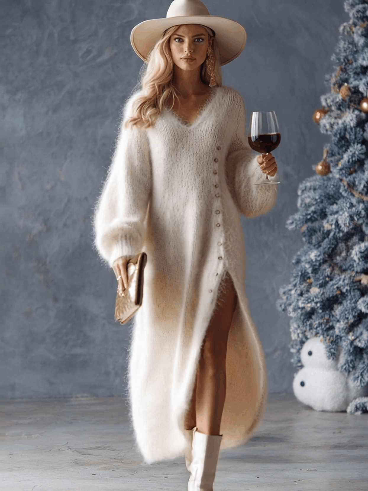 Naiara | Abito midi comodo, disinvolto ed elegante