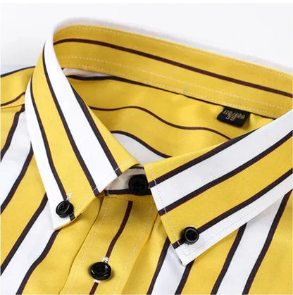 Jermaine | Camicia in cotone a righe dal taglio morbido