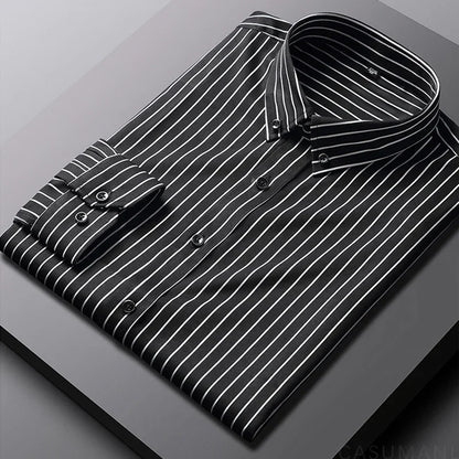 Jermaine | Camicia in cotone a righe dal taglio morbido