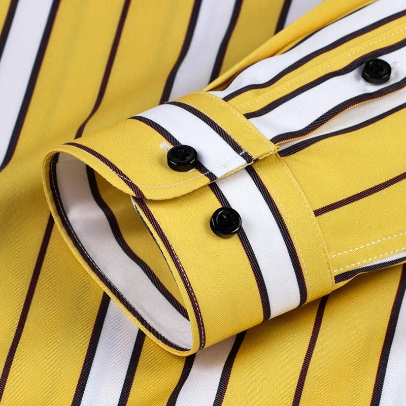 Jermaine | Camicia in cotone a righe dal taglio morbido