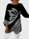 Alayah | Elegante top con scollo rotondo