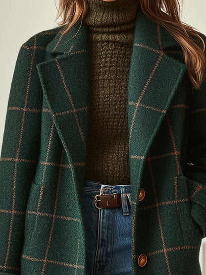 Cappotto a quadri in lana di Jennifer