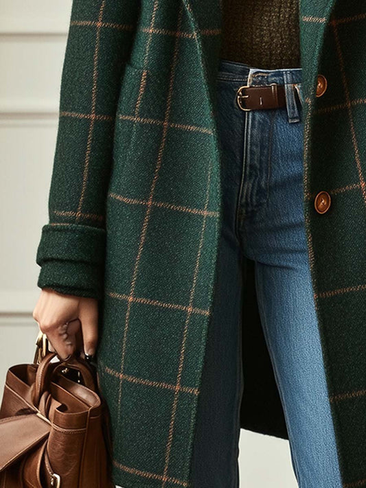 Cappotto a quadri in lana di Jennifer