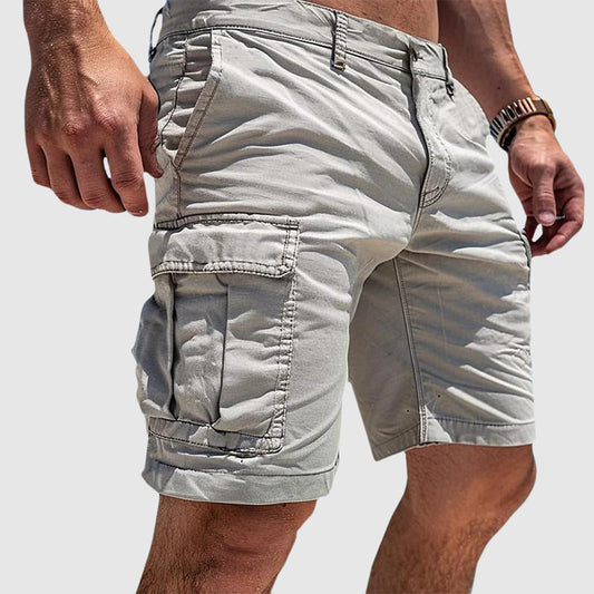 Charles | Pantaloncini casual da uomo con tasche cargo, lunghezza al ginocchio
