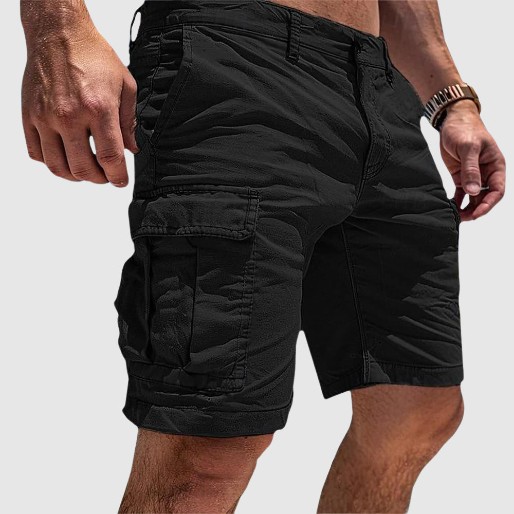 Charles | Pantaloncini casual da uomo con tasche cargo, lunghezza al ginocchio