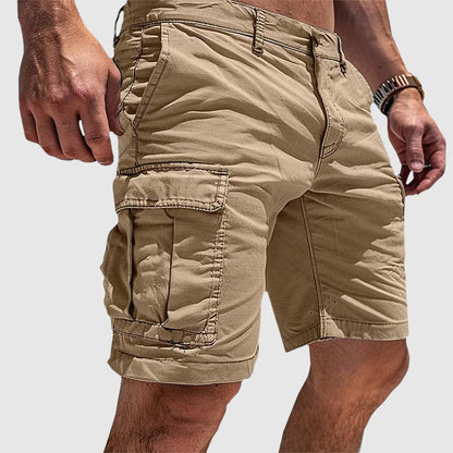 Charles | Pantaloncini casual da uomo con tasche cargo, lunghezza al ginocchio