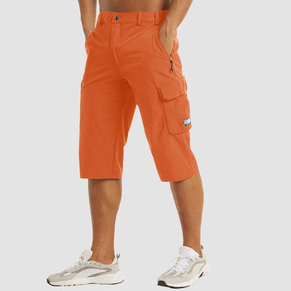 Brandon | Pantaloncini casual da uomo con tasche cargo, lunghezza al ginocchio